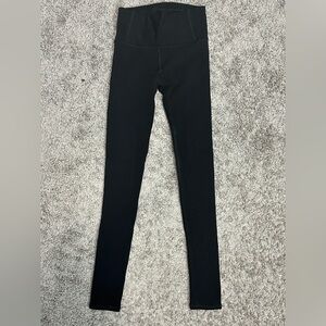 LULULEMON SIZE 4 black full length with cut outs perfect condition